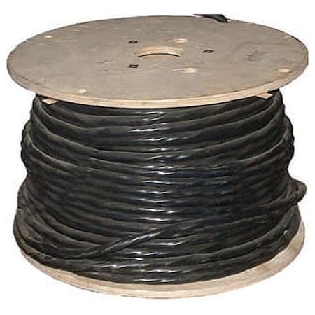 Southwire Tray Cable, THHN, 10 AWG, 2 C, Black, PVC, Stranded, 600V, Outdoor, 500 ft 40849202