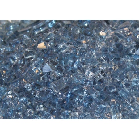 Broilmaster 1 sq. ft. Decorative Reflective Crushed Glass, Blue DG1BUC