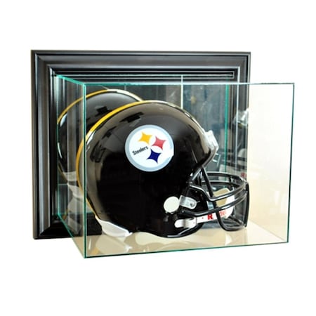 Perfect Cases Wall Mounted Football Helmet Display Case- Black WMFBH-B