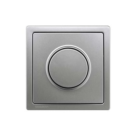 Siemens DELTA style platinum metallic Cover plate for dimmer with rotary knob 68x 68 mm 5TC8912-1