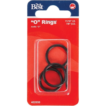 Do It Best 11/16''x7/8''x3/32'' O-Ring, 4 Ct. DIB810-8