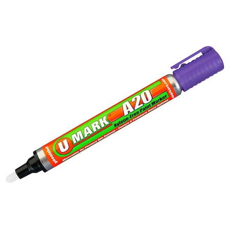 U-Mark A20 Paint Marker w/ Reversible Tip VIOLET 10712