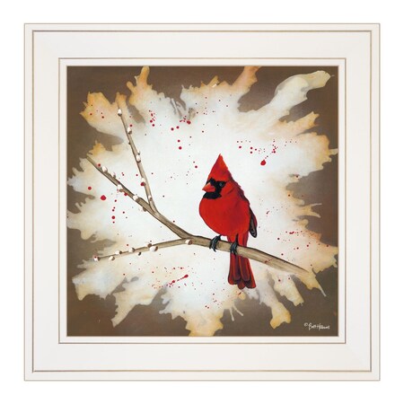 Homeroots Weathered Friends 1 White Framed Print Wall Art 404329