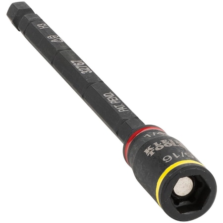 Klein Tools 1/4" Drive Impact-Rated Flip Socket Deep Socket, Black Oxide 32767