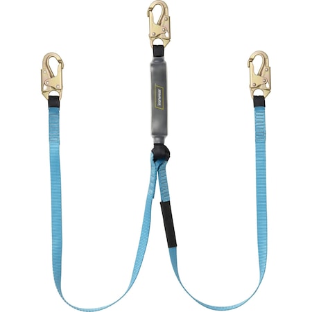 Ironwear Twin Leg External Energy Absorbing Lanyard w/ Snap Hooks 2344