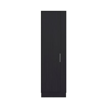 Homeroots 21in Black Wood Accent Chest 724360