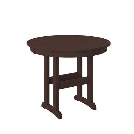 Polybird 38" ROUND TABLE "COUNTER HEIGHT".        TUDOR BROWN POLYBIRD P15-C