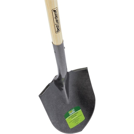Best Garden 28'' Wood D-Handle Round Point Shovel 709557