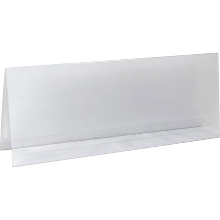 C-Line Products 4-1/4" x 11" Large Heavyweight Rigid Plastic Name Tent Holder, 25/BX 87507