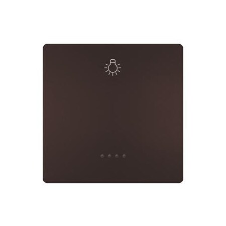 Siemens DELTA style, Chocolate Rocker switch with window w. symbol Light 5TG7141-0CH21