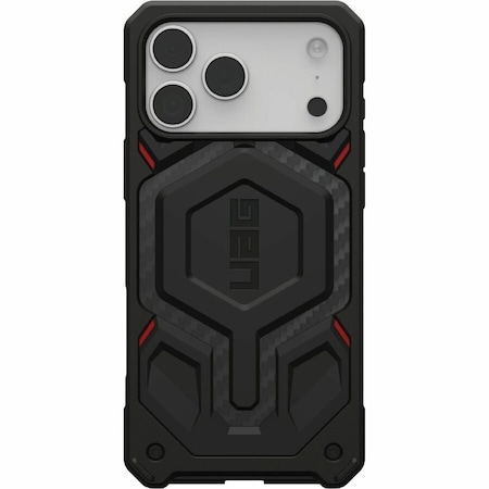 Urban Armor Gear Monarch Pro Case For Apple Iphone 17 Pro Max - Carbon Fiber Black And Red 114514119042