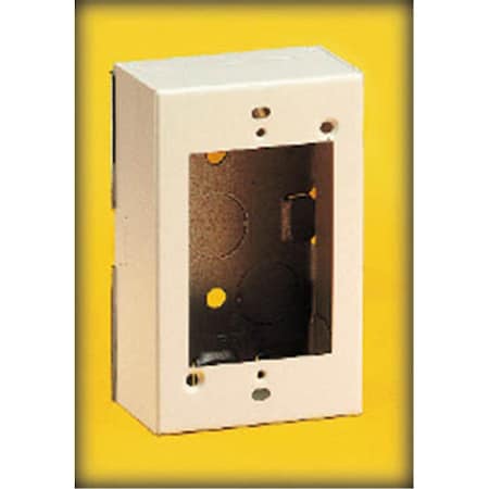 Plugit 2-7/8W Single Gang Box - Ivory PL1580952