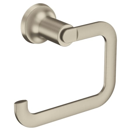 Moen Zyla Series Towel Ring, Zinc, Brushed Nickel, Wall Y1686BN