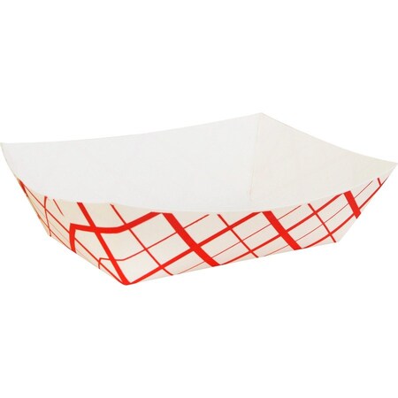 Southern Champion Tray SCT, Paper Food Baskets, 3lb, Red/white, 500PK 0425