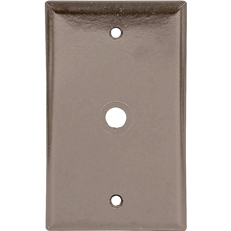 Eaton Wiring Devices 2128 Wallplate, 4-1/2 in L, 2-3/4 in W, 1 -Gang, Thermoset, Brown, High-Gloss 2128B-BOX