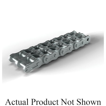 Hkk Chain Riveted Single Pitch Roller chain, 50 ft OAL, 1/2 P, 0.312 Dia x 5/16 in W Roller, 304 SS SR040R2B