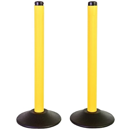 Us Weight Stanchion, Black/Yellow, PR U2204NC