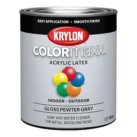 Krylon Interior and Exterior Paint, 1 qt, Gloss K05644007