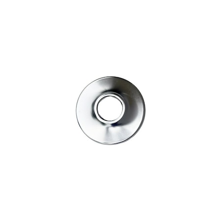 Larsen Supply Co. Sure Grip Shallow Flange, 1/2-In. Iron Pipe or 3/4-In. O.D. Tube, Bright Chrome 03-1533