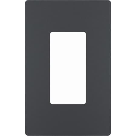 Legrand radiant Switch Wallplate, 4.94 in L, 3.15 in W, 1 -Gang, Polycarbonate, Graphite, Smooth RWP26GCC6
