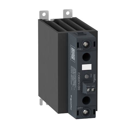 Schneider Electric DIN Mounted Solid State Relay, 1 Phase, screw, DIN rail SSD1A360BDC2