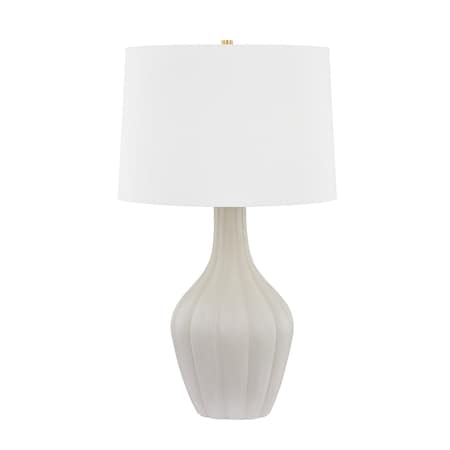 Hudson Valley Lighting Glendora 19 in. Table Lamp Aged Brass/Ceramic Misty Morning L7232-AGB/CMY