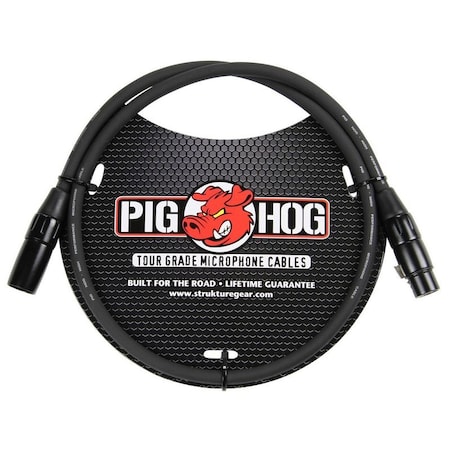 Pig Hog 8mm Mic Cable, 3-Feet XLR PHM3