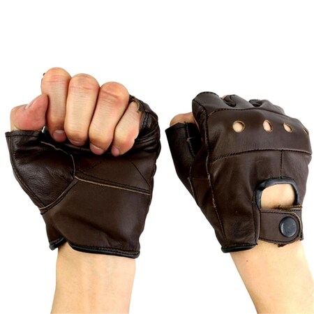 Shelter Last Punch Fingerless Sport Weightlifting Workout Gloves, Brown - Extra Large 288-XL