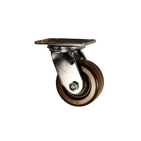 Service Caster 4 Inch High Temp Phenolic Wheel Swivel Caster with Roller Bearing SCC-30CS420-PHRHT