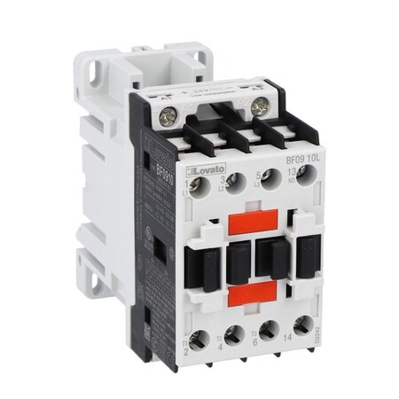 Lovato 3P Contactor 1N0 9A Ac3 24Vdc BF0910L024