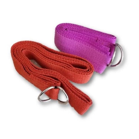 Omsutra OM132110-Orange 8 ft. Deluxe D-Ring Regular Yoga Strap - Orange OM132110_Orange