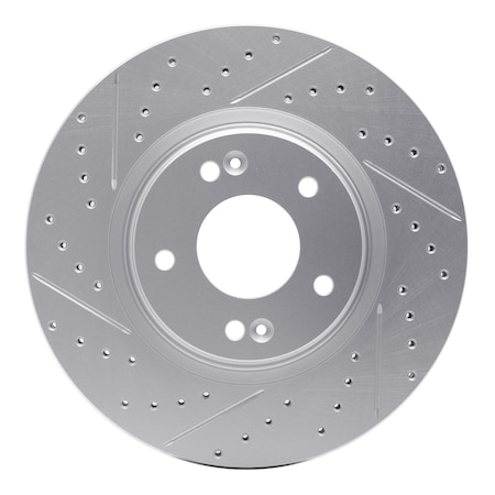 Dynamic Friction Co DFC Geoperformance Rotor - Drilled and Slotted 830-03054L