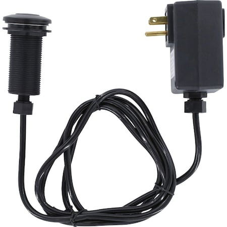 Danco Top Mount Air Switch for Garbage Disposals with Matte Black Button 9D00012037