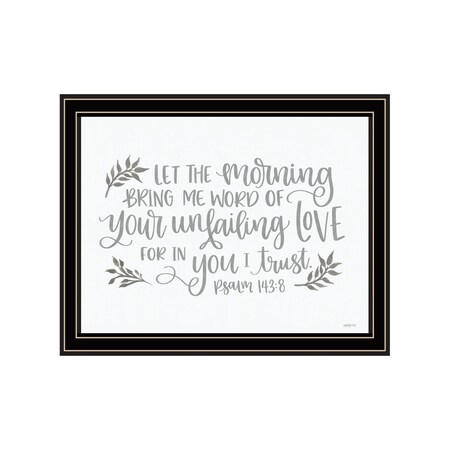 Homeroots Your Unfailing Love Black Framed Print Wall Art 529807