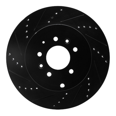 Dynamic Friction Co DFC Brake Rotor - Drilled and Slotted - Black 633-80068L