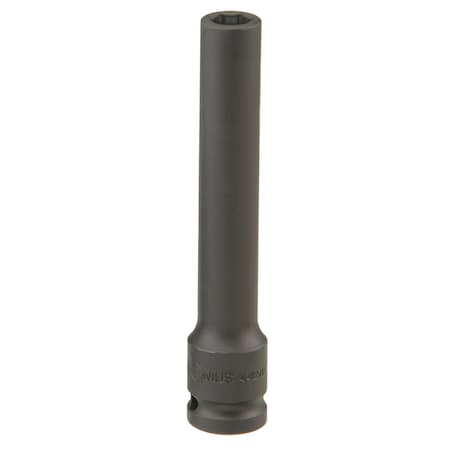 Genius Tools 11mm 1/2inDr. Extra-Deep Impact Socket 127mmL 4412711