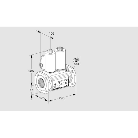 Honeywell Kromschroder VLV, DBL SOLND, 65MM ISO FLG, VCS665F05NNW KS88204584