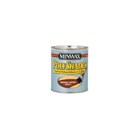 Minwax Co, The American Chestnut Gloss Polyshades Wood Stain, Qt. 61475