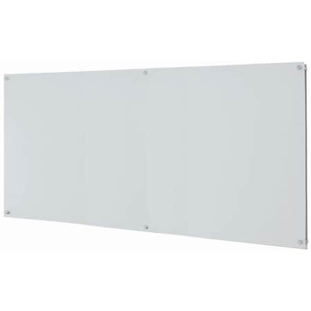 Aarco ClearVision Elegant Stand-Off Mounting Glass Markerboards 3mm Magnetic 48"x96" 3WGBM4896
