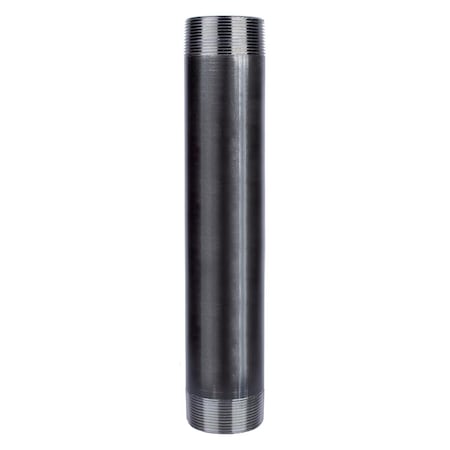 B & K Nipple 4 X 12" Black 350U4X12