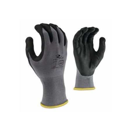 Radians RWG13C Foam Nitrile Gripper Glove, Medium, Gray, 12PK 292-RWG13CM