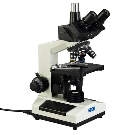 Amscope OMAX M837 Trinocular Compound Microscope 40X-400X Magnification for Soil Microscopy M837E