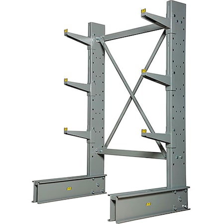 Global Industrial Single Sided Cantilever Rack Starter, 2" Lip48"Wx37"Dx96"H - Best Value Series 298900