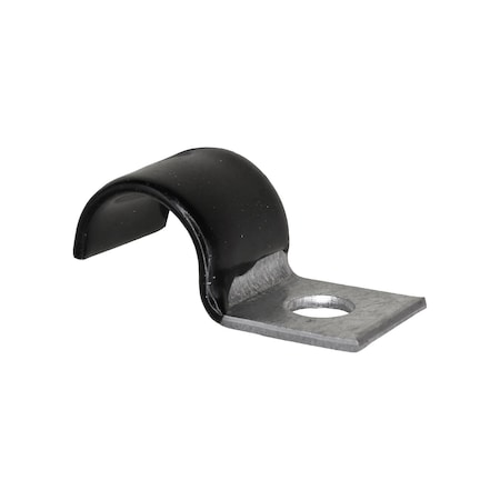 Auveco Half Clamp 1/2in- Galvanized Vinyl Coated, 25PK 10613