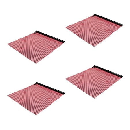 Mytee Products 18 in x 18 in Jersey Mesh Safety Flag for Mounting Kit, Replacement Flags, 4PK VMF-MK-FLAGx4