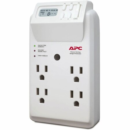 Apc Outlet Strip, Surge, Outlet Tap, L5-15R, L5-15P, White P4GC