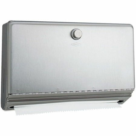 Bobrick Surface-Mounted Paper Towel Dispenser, Stainless Steel, 10.75x4x7.125 2621