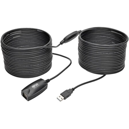 Tripp Lite USB 2.0 Hi-Speed Active Extension Repeater Cable USB-A M/F 15M U026-15M