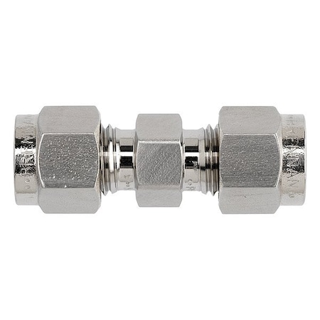 Brennan Industries Strt, SS, Comp. 1/2 in, Comp. 1/4 in NS2403-08-02-SS
