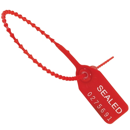 Non-Branded 7in Red Equilok Pull-Tight Seals, 1000PK SE1016R